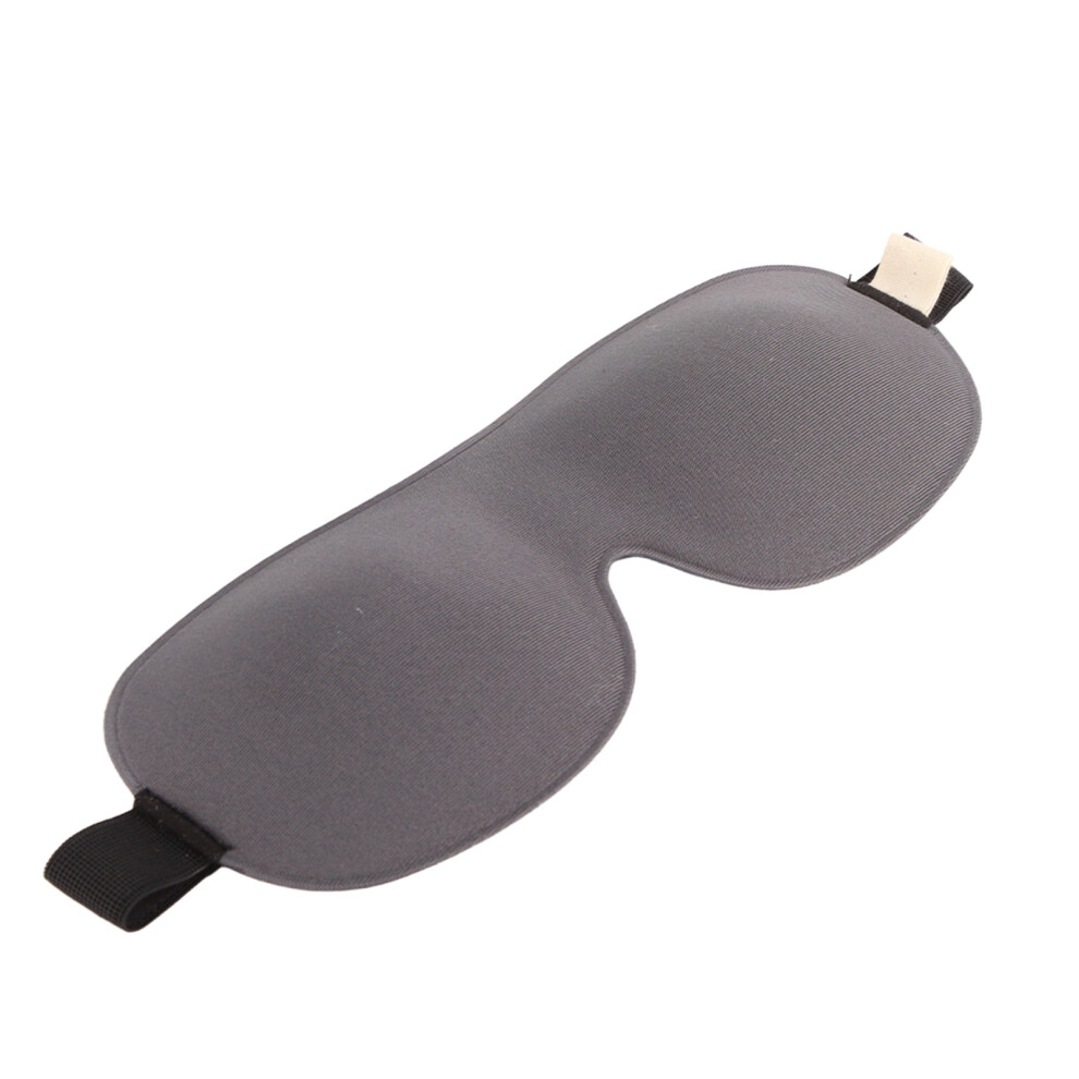 Breathable Light Gray Sleep Mask 21x8.5cm for Eyestrain Relief