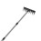 Wide Head Garden Rake Adjustable Handle Heavy Duty Iron Tool 4