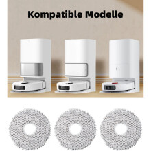 Packung mit 24 Tüchern für X10+ & L10S Ultra/L10 Ultra Roboter-Staubsauger, Mikrofaser-Feuchtwischpads Zubehör
