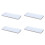 4X Rectangular Ceramic Tray Plate White Porcelain Rectangular Plate Mouthwash Cup Tray Bathroom Living Storage Tray 1