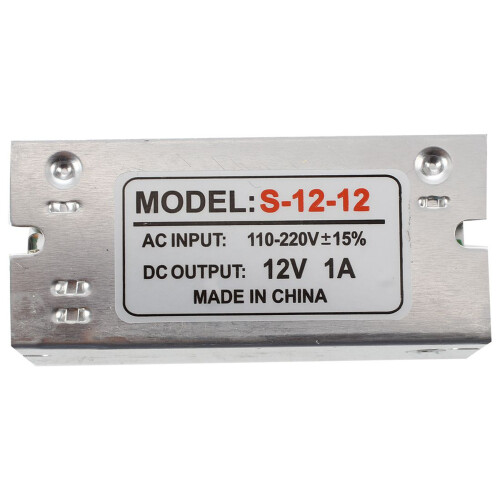 2X Voltage Trasformatore Alimentazione Ac 110 / 220V A  12V 1A Argento 2