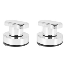 2X Sucker Handle Door Refrigerator Drawer Bathroom Pull Knob Wall Mount Handrail No Screw Furniture Hardware