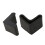 Rubber L Shaped Angle Iron Foot Pads Covers 20 Pcs Black 7