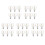 30Pcs G40 Led Replacement Light Bulbs, E12 Screw Base Shatterproof LED Globe Bulbs for Solar String Lights Warm White 1