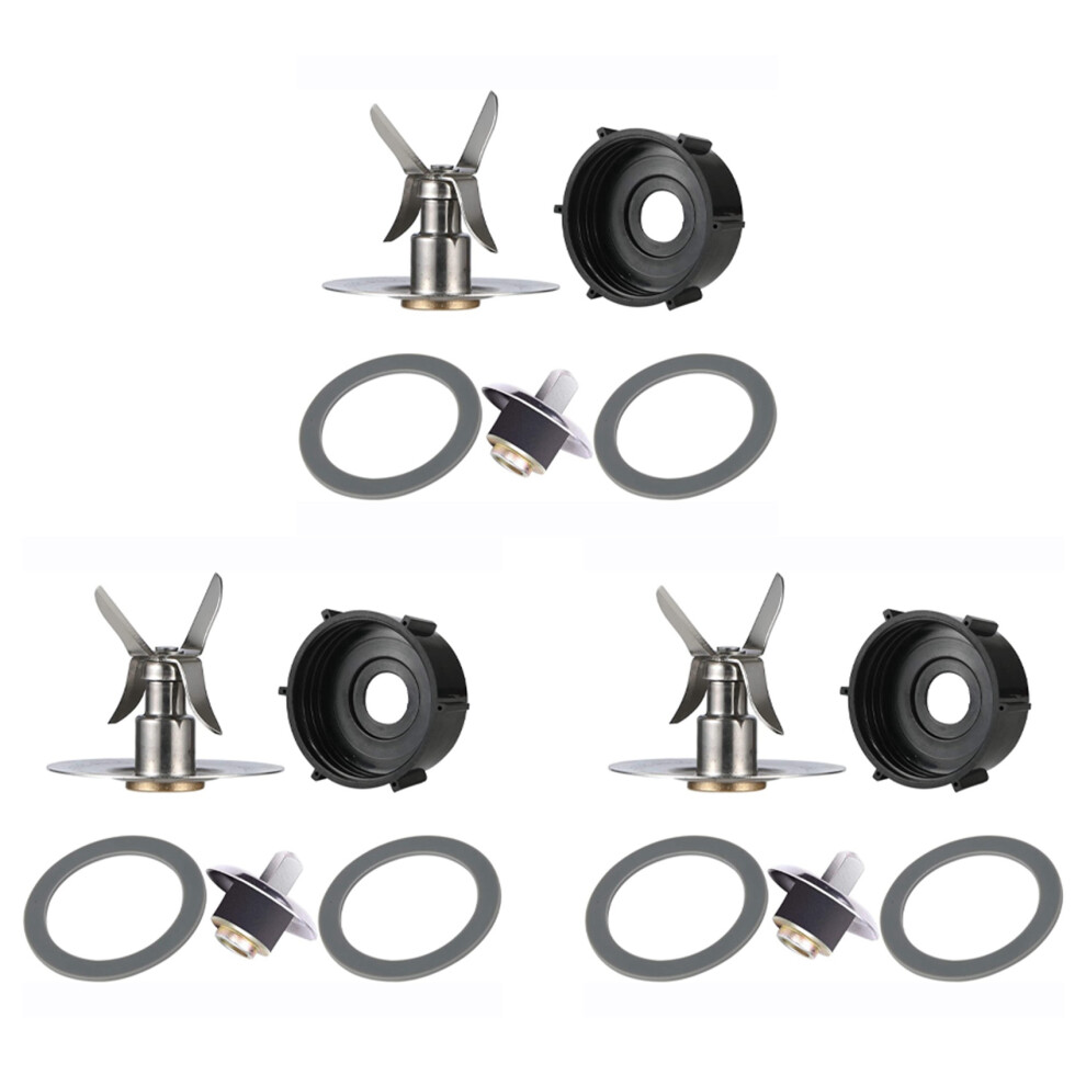 Replacement Part For Blender 3Pcs Blade & 3Pcs Blender Jar Base & 6 Pcs Gasket Seals & 3Pcs Square Drive 4711677915349