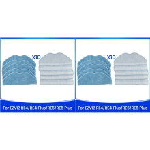 20PCS Mop Cloths for EZVIZ RE4 /RE4 /RE5 /RE5 Vacuum Cleaner Parts Washable Microfiber Mop Pads