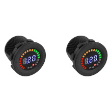 2X  12V Universale per Auto Moto Barca LED Voltmetro Digitale Pannello Voltmetro Monitor Indicatore Display Accessori Auto