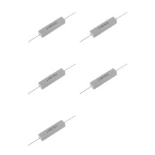 25 Pcs 10W Watt 15 Ohm 5% Wirewound Ceramic Cement Resistor