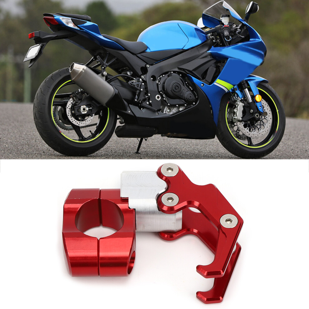 Universal Motorcycle Handlebar Hook 22Mm Aluminum Alloy Carrying Storage Red 5071392260865