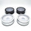 6X LED Light Base with Sensitive Touch Round Colorful Stand Display for 3D Crystal Glass Art Photo Frame Silver Concave 7