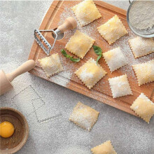 6X Ravioli Pasta Cutter Set, Ravioli Stamp Maker with Wooden Handle for Ravioli, Pasta, Dumplings Lasagna, Pierogi
