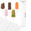 60 Stück Eisstäbchen, 4,5 Zoll, Acryl-Cakesicle-Stäbchen, Wiederverwendbare Eis-Popstäbchen, Plastik-Eisstäbchen (Transparent) 8