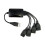 3X 1 Hane Till 4  USB HUB Splitter FöRläNg Kabel USB 2.0 FöRläNgningsdatakabel StröMadapter Socket Converter 2