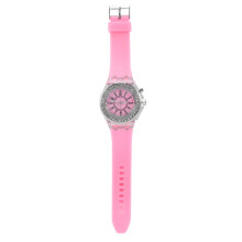 Quarzuhr mit auffälligem Design, LED-Leuchtanzeige, großen Ziffern und Silikonarmband, farbigen, leuchtenden Ziffern