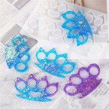 Brass Knuckle Silicone Mold Reusable Diy Epoxy Finger Tiger Silicone Sleeve Mirror Silicone Mold(2Pcs)