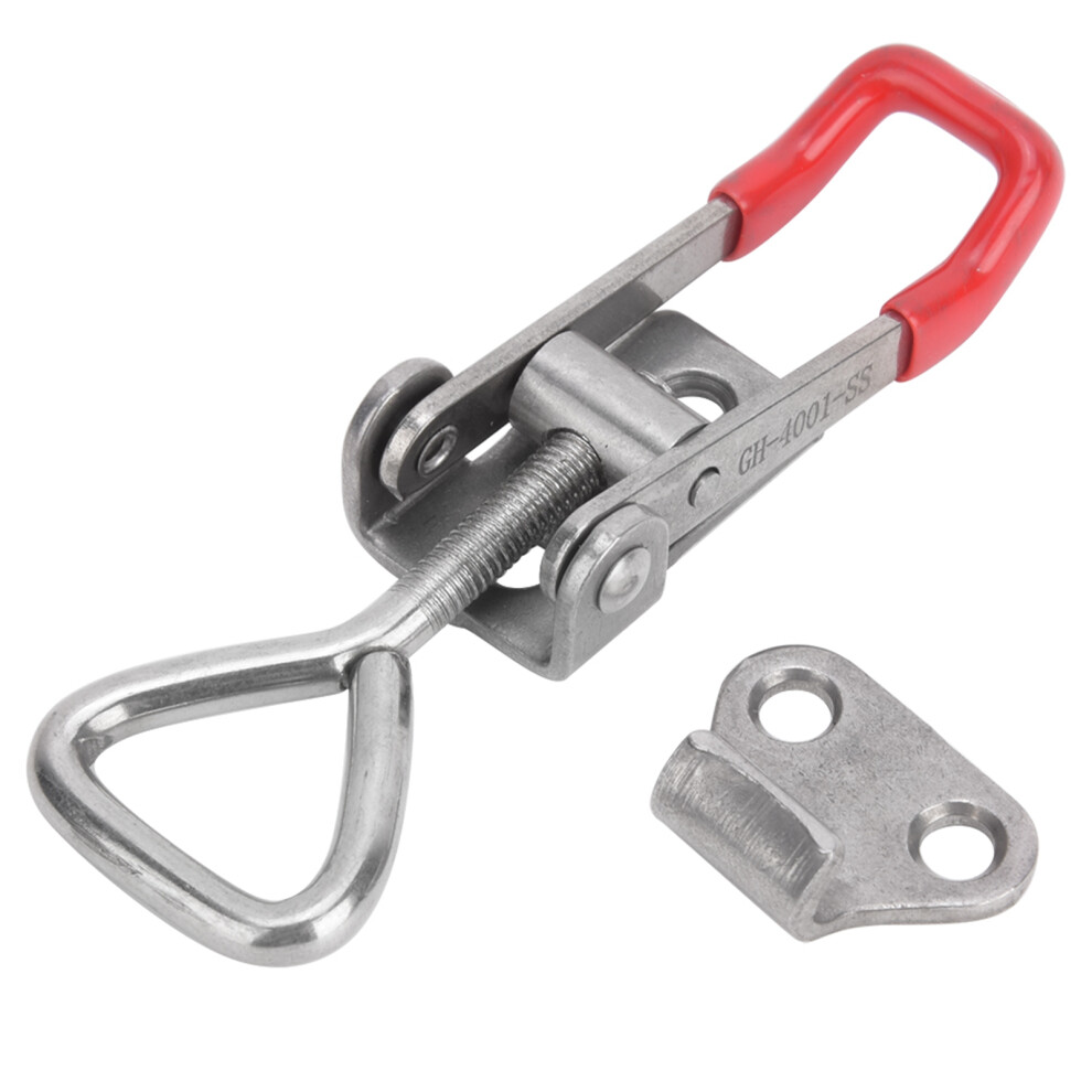 2Pcs Stainless Steel Toggle Clamp Clip Gh-4001-Ss, 150Kg, 2Mm Plate 8771392261516