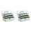2X 3-Layer Plastic Dividing Storage Box  Organizer and Storage with Adjustable Spacers Portable Handled Organizer 1