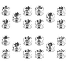 20 Pack 1/4 Inch to 3/8 Inch Convert Screw Standard Adapter Reducer Bushing Converter for DSLR Camera Camcorder Tripod