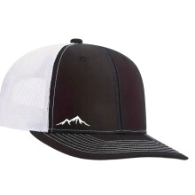 Classical Flat Brims Baseball Cap Ventilation-Black and white
