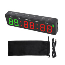 Portable Fitness Timer With Rechargeable Battery And LED Display
