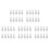 50 Pcs, G4 Halogen Lamp 12V 35W Pin Lamp Warm White 1
