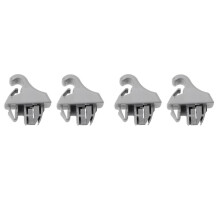 4 StüCk Graue Sonnenblenden-Hakenhalter-Clip MR779704 MR779705 für Montero MK3 Pajero 2000-2006 Sonnenblenden-AufhäNgerhaken