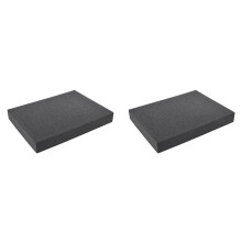 2X Pick-Apart-Schaumstoff für Werkzeugkasten, Vorgeschnittener Schaumstoffeinsatz, Hochdichter Schattenschaumstoff, 410 X 250 X 80 mm