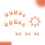 Short Square Press On Nail 24Pcs Shimmering Flower Pattern 5