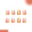 Short Square Press On Nail 24Pcs Shimmering Flower Pattern 6