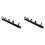 2X 1U 19 Inch Rack Cabinets Cable Management Network Brush Panel Five Ring Detachable Wire Manager Frame 1