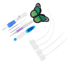 Embroidery Punch Needle Starter Kit, 3 Sizes, Plastic & Steel