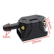 8 Stuks Ruitensproeiers Jet Universele Zwarte Auto Arm Ruitensproeiers Wisser Water Spray Jets Nozzle Accessoires