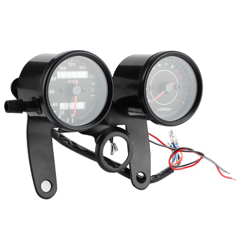 Universal 12V Motorcycle Led Odometer Tachometer Speedometer 0-13000 Rpm 8401392263523
