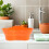 Récipient Orange Pour Buccaux 9