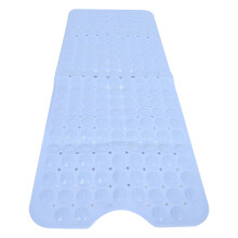 NonSlip Blue TPR Shower Bath Mat 38x100cm Safety Massage Pad