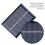 3V 100mA Solar Panel Kit 4 Pieces DIY 7