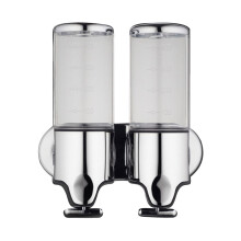 Transparent ABS & Stainless Steel Soap Dispenser 216x100x241mm
