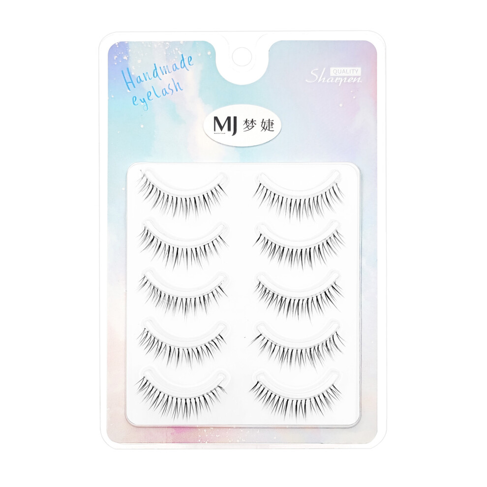 Dachuang Beauty Natural Look False Eyelashes, Thin Clear Band