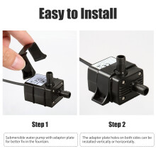 DECDEAL USB Brushless Water Pump 120L/H Waterproof Mini 4x3.3x4.3cm