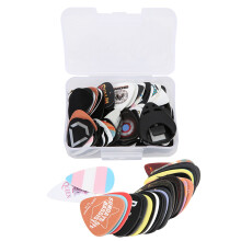 100Pcs Celluloid Guitar Picks Set, 0.12-0.96mm, Random Pattern