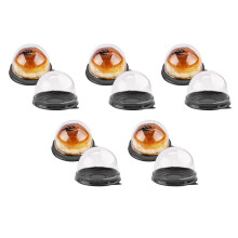 250 Packungen Cupcake Behälter Durchsichtige Kunststoff Kuchen Kasten mit Kuppel Deckel für Muffin Mooncake Dessert Käse Gebäck