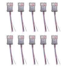 10X Signal de Haut-Parleur de Haut Niveau Vers Adaptateur RCA de Bas Niveau Audio de Voiture Convertisseur Audio de Caisson de Basses Haut Ă Bas