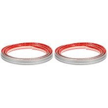 2Rolls Portable Silver PVC Wall Molding Trim for Kitchen and Bathroom