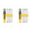 2X 12-in-1 Screwdriver Multibit Screwdriver with Magnetic Bit Holder Includes Flat , Phillips, Hex,Square 1