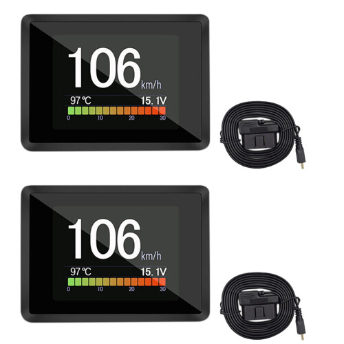4X for Car A203 OBD2 -Board Computer Car Digital Computer Trip Display Speed Fuel Consumption Gauge OBD2 Scanner