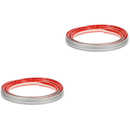 2Rolls Portable Silver PVC Wall Molding Trim for Kitchen and Bathroom 1