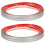 2Rolls Portable Silver PVC Wall Molding Trim for Kitchen and Bathroom 4