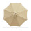 Waterproof UV Protect Outdoor Umbrella Canopy 8