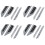 16X for 2016 2017 2018  Mk2 Door Side Wing Emblem Badge Sticker Trim 1