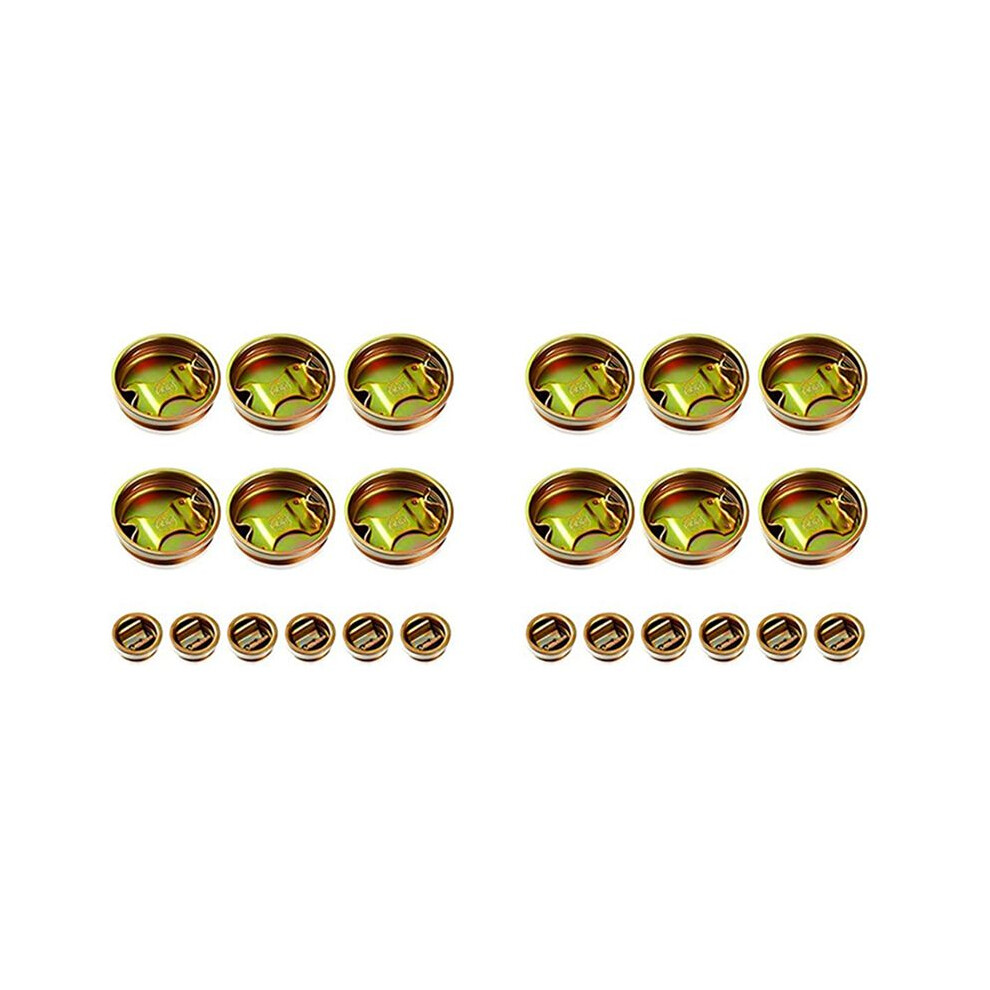 24 Pack Steel Bung Plug Drum Bung 6Cm And 3Cm Bung Hole Cap 55 Gallon Drum Caps Metal Bung Caps With Plated Coated 6032592047686